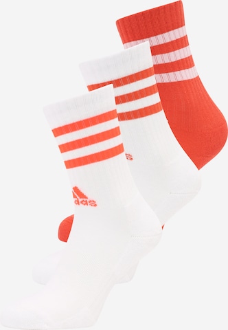 ADIDAS PERFORMANCE Спортивные носки '3-Stripes Cushioned Crew ' в Красный: спереди