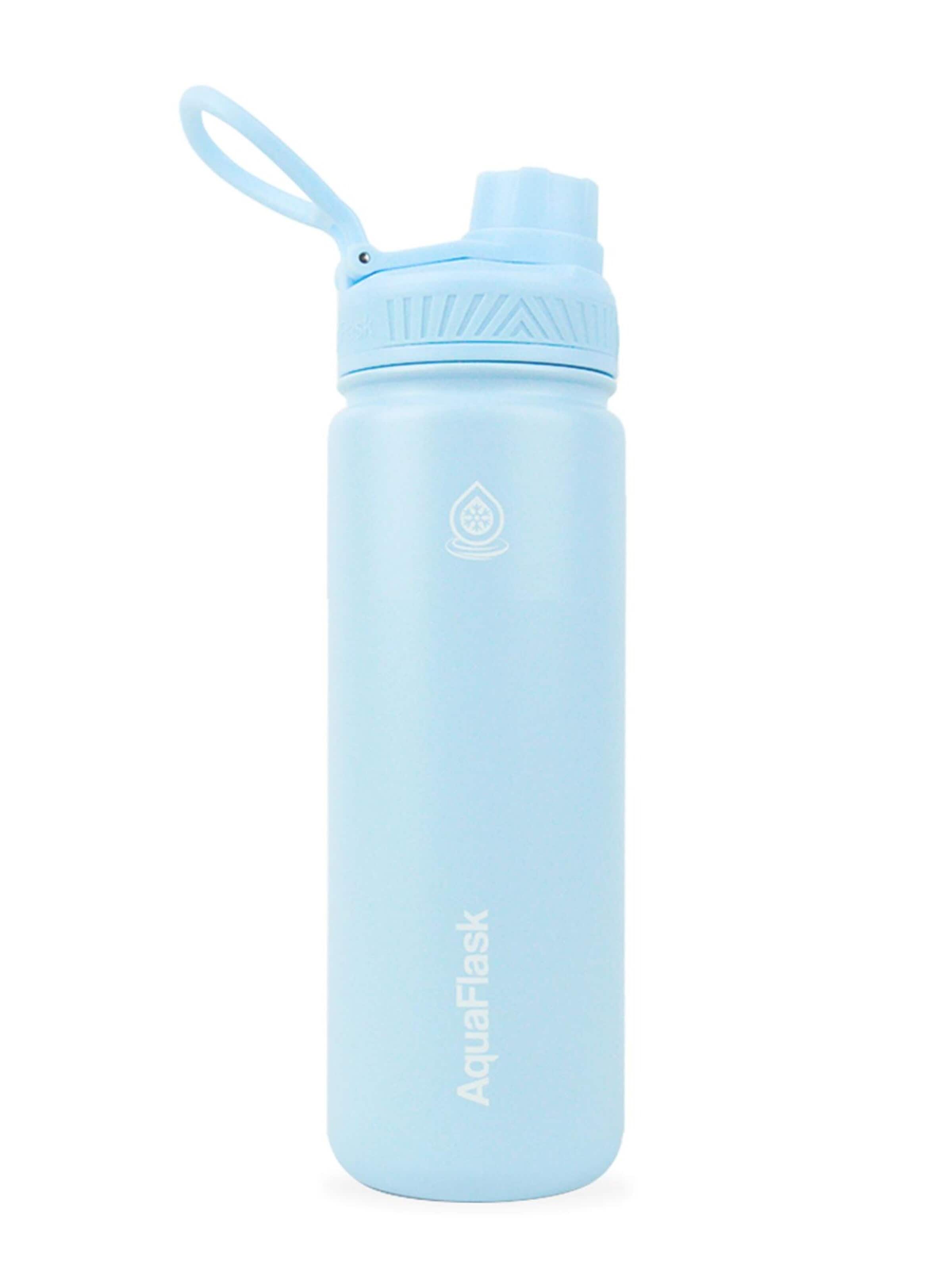 AquaFlask Láhev na vodu 'AquaFlask Termoláhev REGULAR 532 ml' – modrá: přední strana