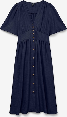 Robe-chemise 'VMMelaney' VERO MODA en bleu : devant