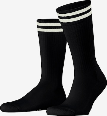 FALKE Socken 'Dynamic Wool' in Schwarz: Vorderseite