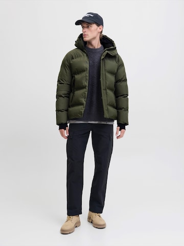 JACK & JONES Zimní bunda 'JCOFusion' – zelená