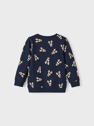 NAME IT Sweatshirt 'RACHRISTMAS' in Blauw