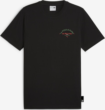 PUMA Shirt 'Pizza' in Black: front