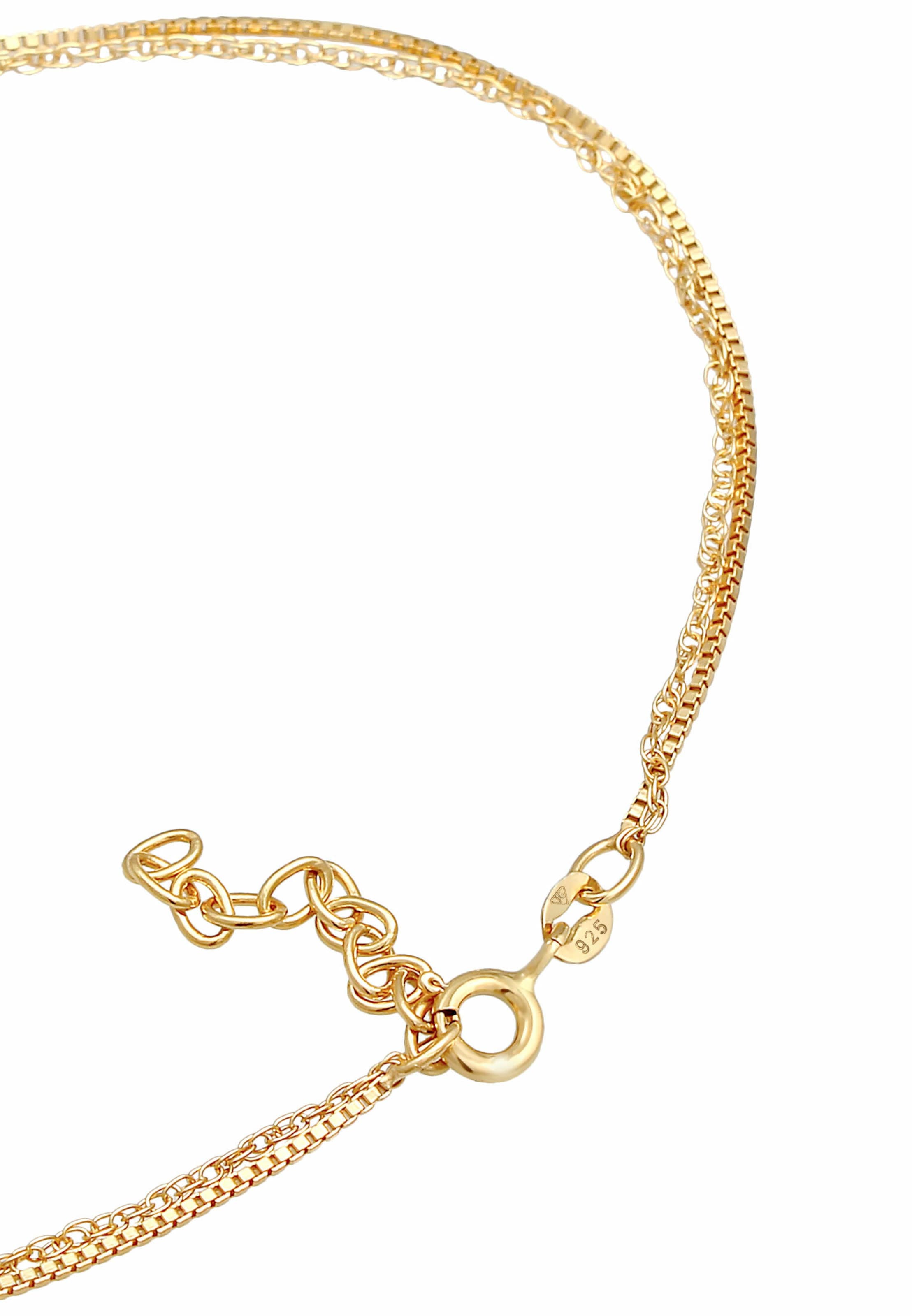 ELLI Biżuteria na stopy 'Basic' w kolorze złoty