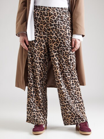 Noisy May Curve Широкий Штаны 'NMPASA' в Черный: спереди