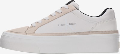 Calvin Klein Matalavartiset tennarit 'Vulcanised Flatform' koossa 36 värissä beige / valkoinen, Tuotenäkymä