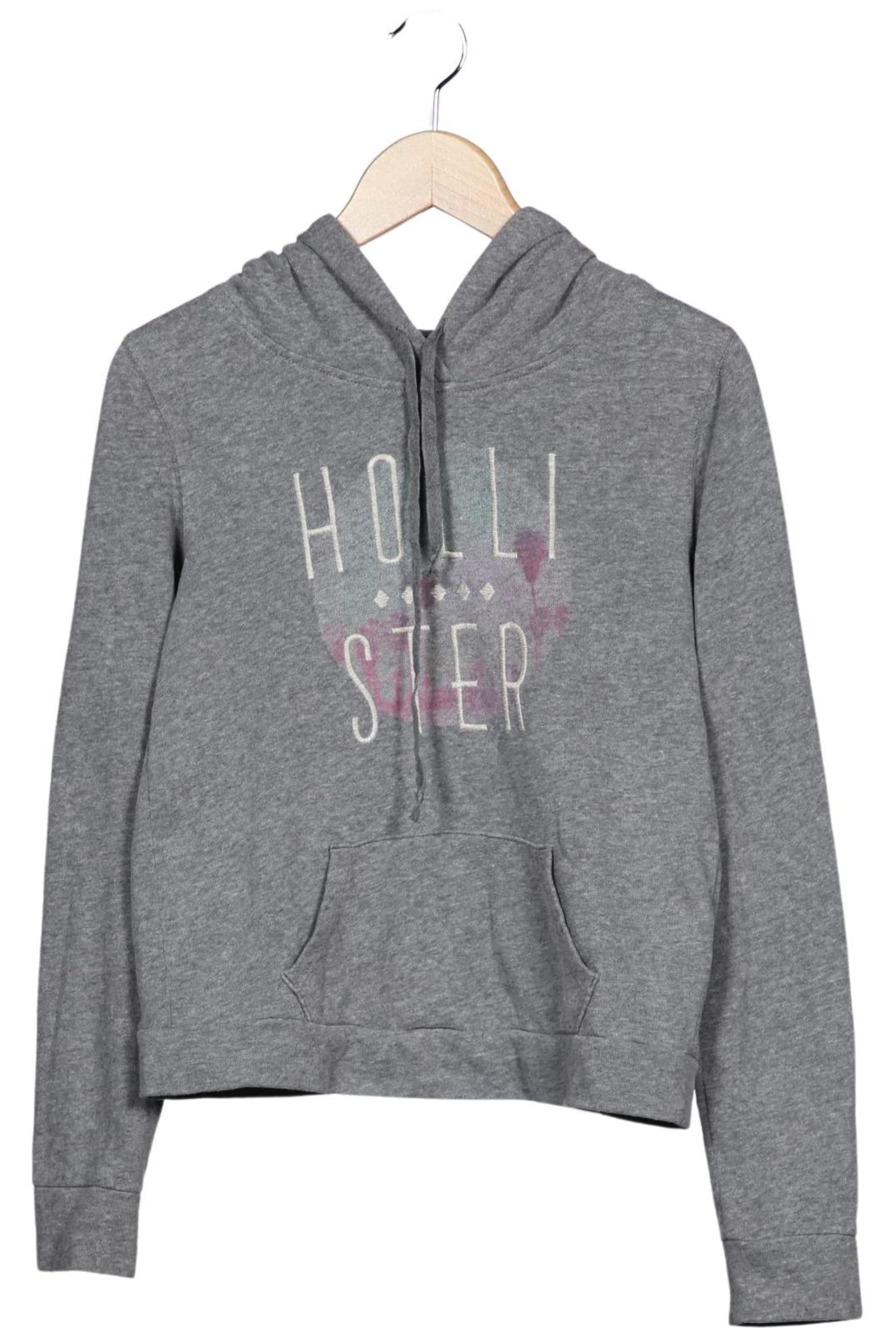 HOLLISTER Sweatshirt & Zip-Up Hoodie in S in Grey: front