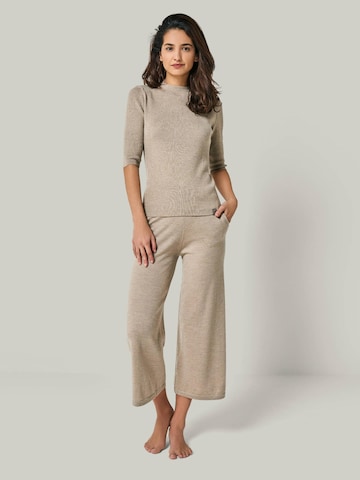 YOU LOOK PERFECT Sweater 'PULLOVER DARIA - Kurzarm Pullover mit Stehkragen' in Grey