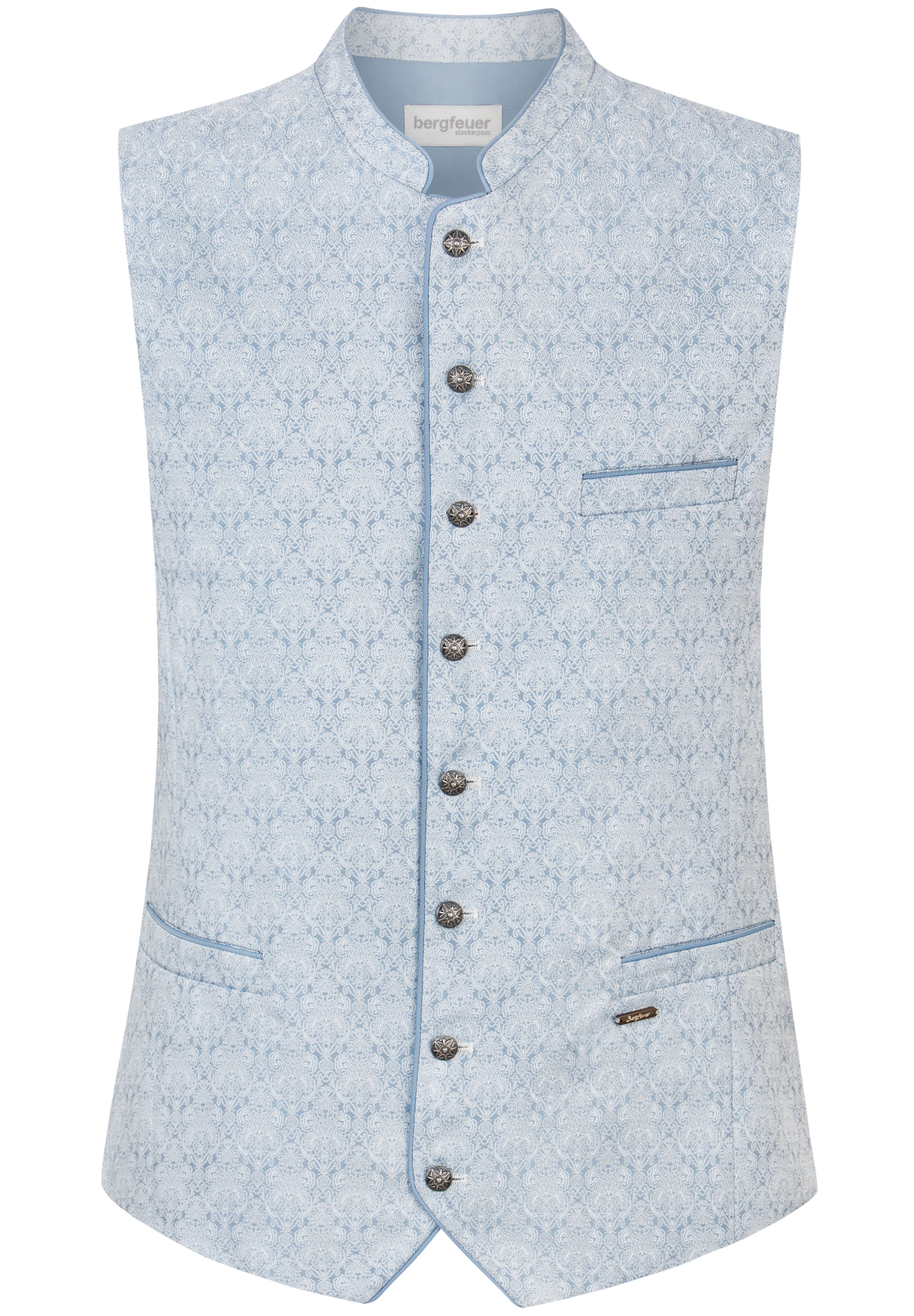 STOCKERPOINT Traditional Vest 'Natale' in Blue: front