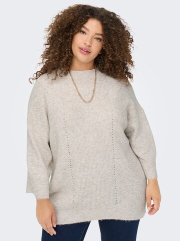 Pull-over ONLY Carmakoma en beige : devant