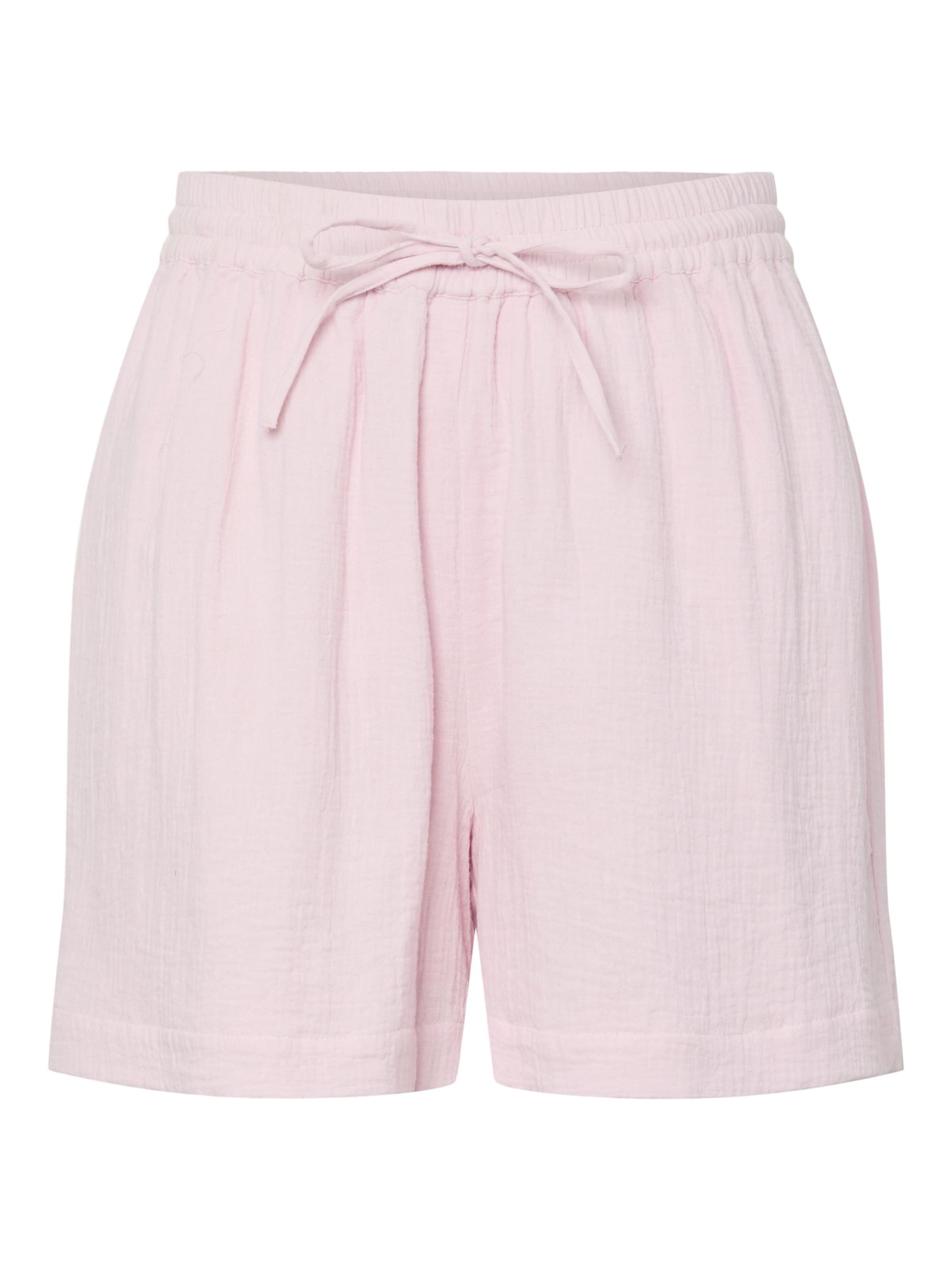 PIECES Loosefit Broek 'SASTINA' in Roze: voorkant