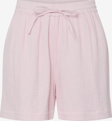 Pantalon 'SASTINA' PIECES en rose : devant