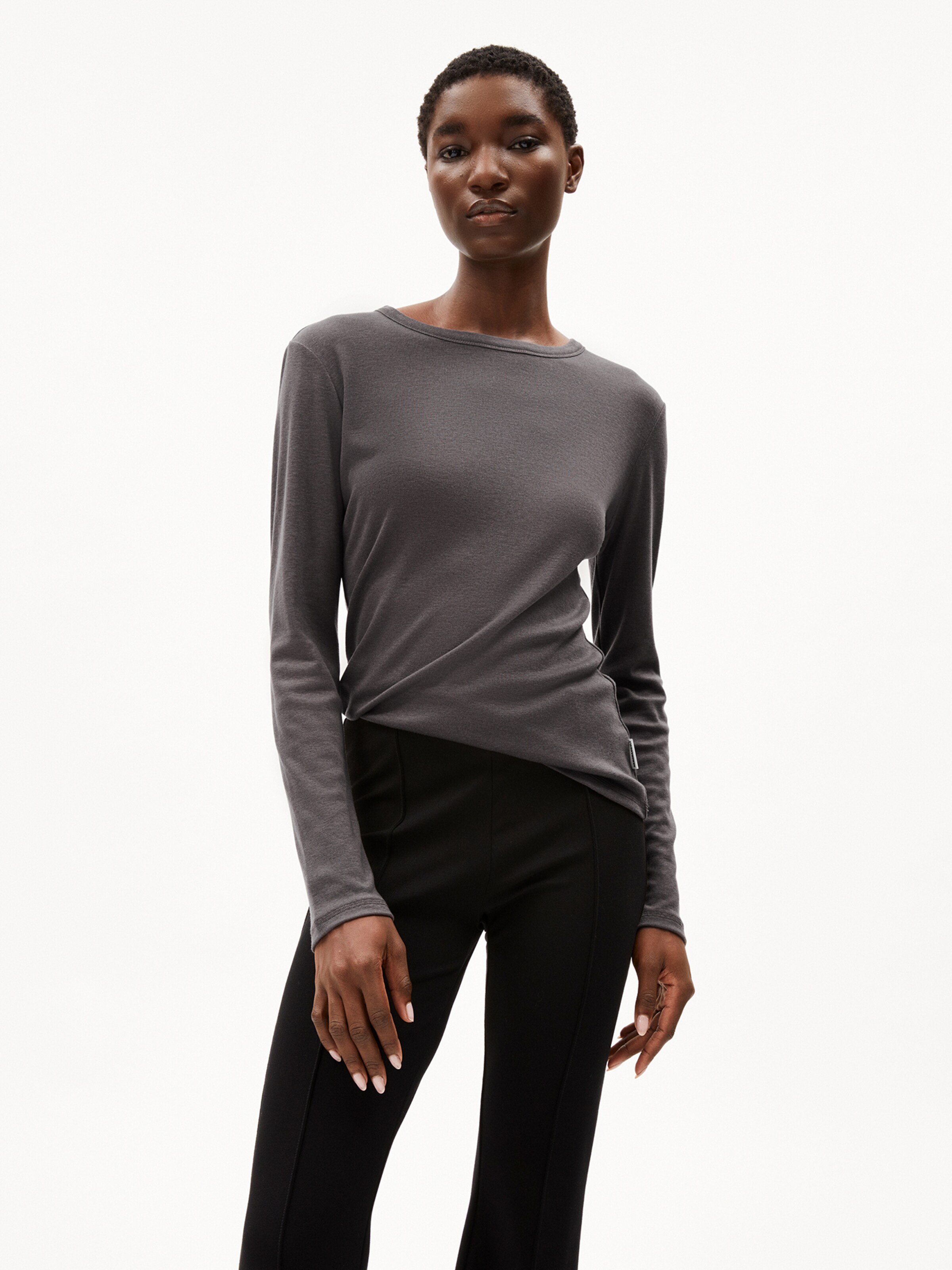 ARMEDANGELS Shirt ' MAIAA LUANNAA ' in Black: front