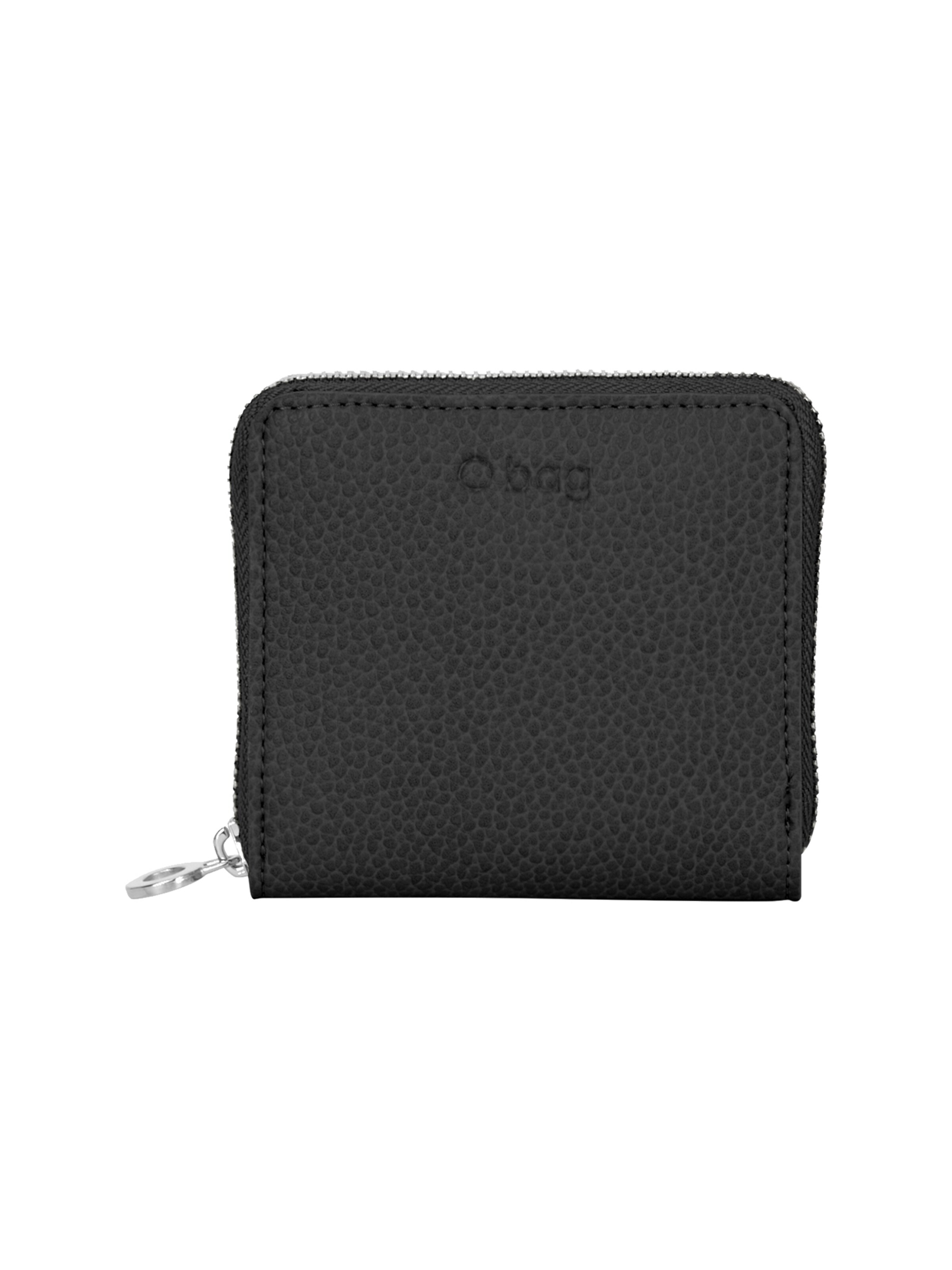 O bag Wallet in Black: front