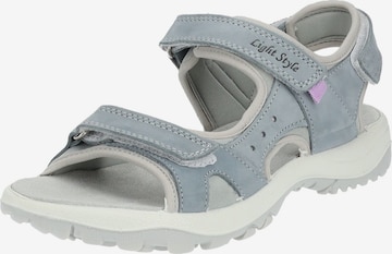 IMAC Hiking Sandals in Blue: front