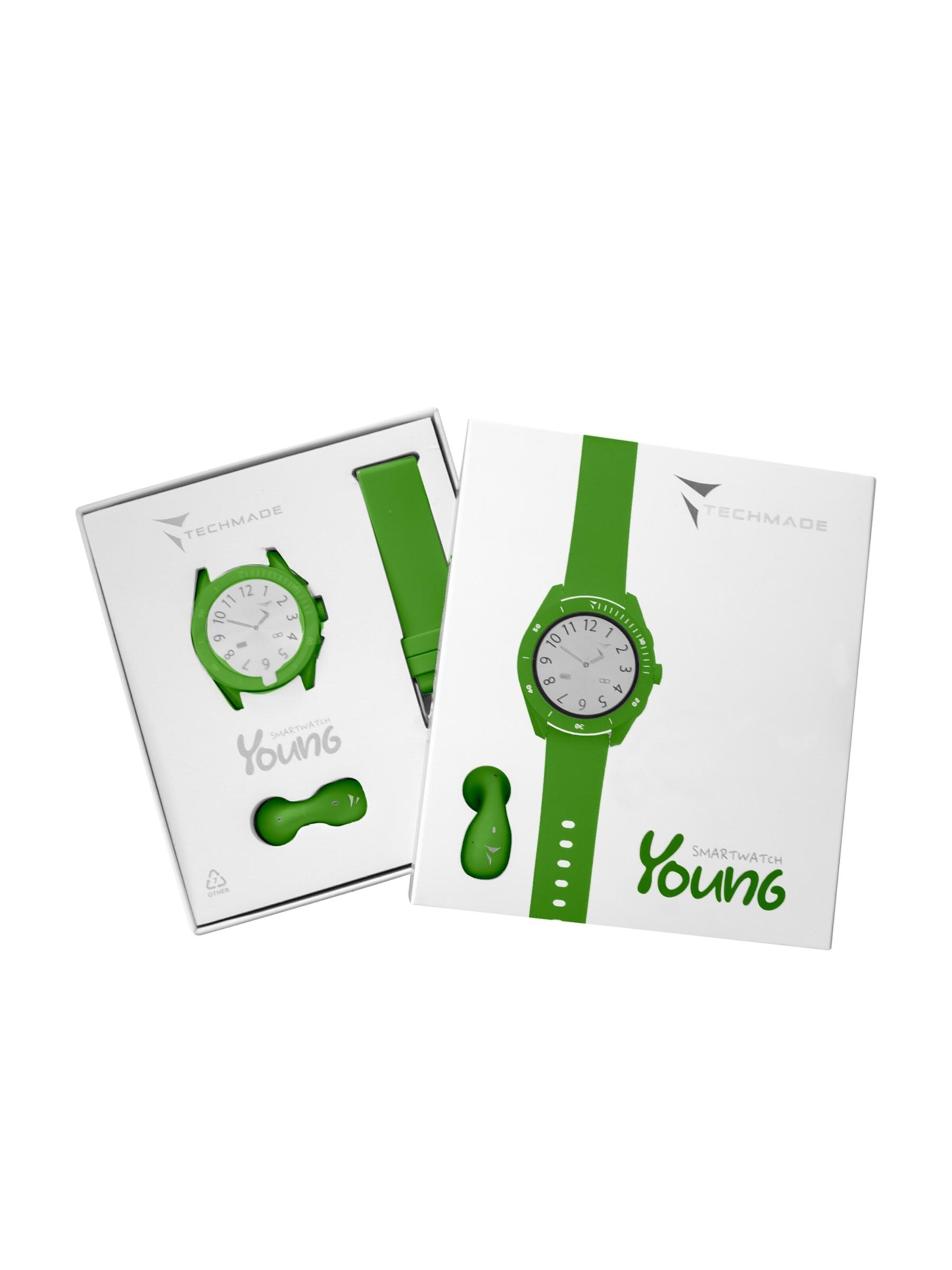 Techmade Digital Watch 'Young Dark Green Bundle' in Green