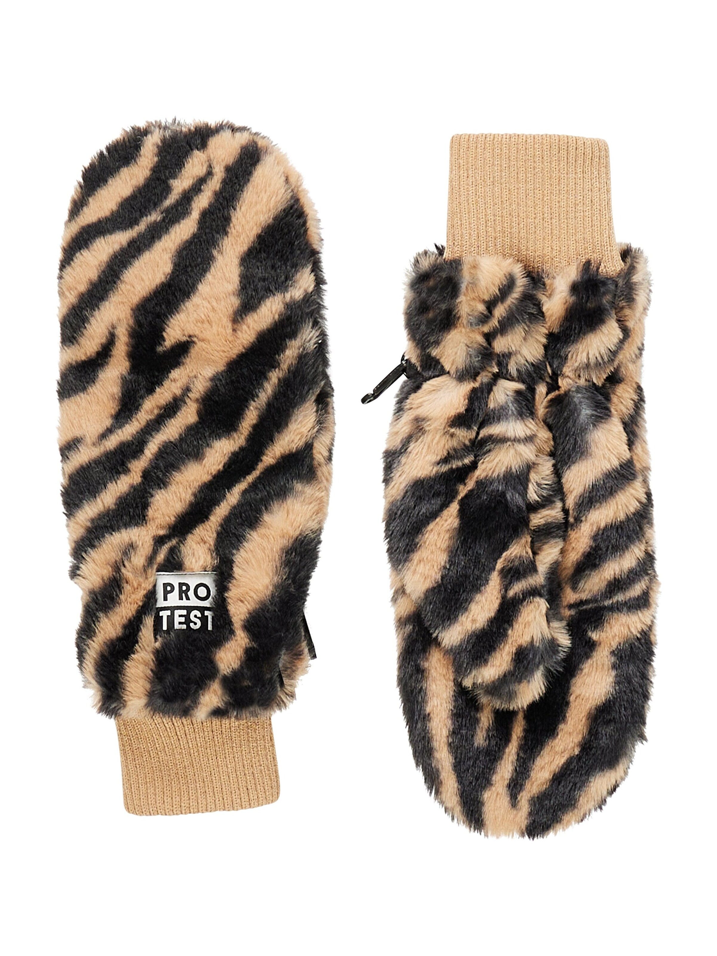 PROTEST Athletic Gloves 'PRTMarcy' in Brown: front