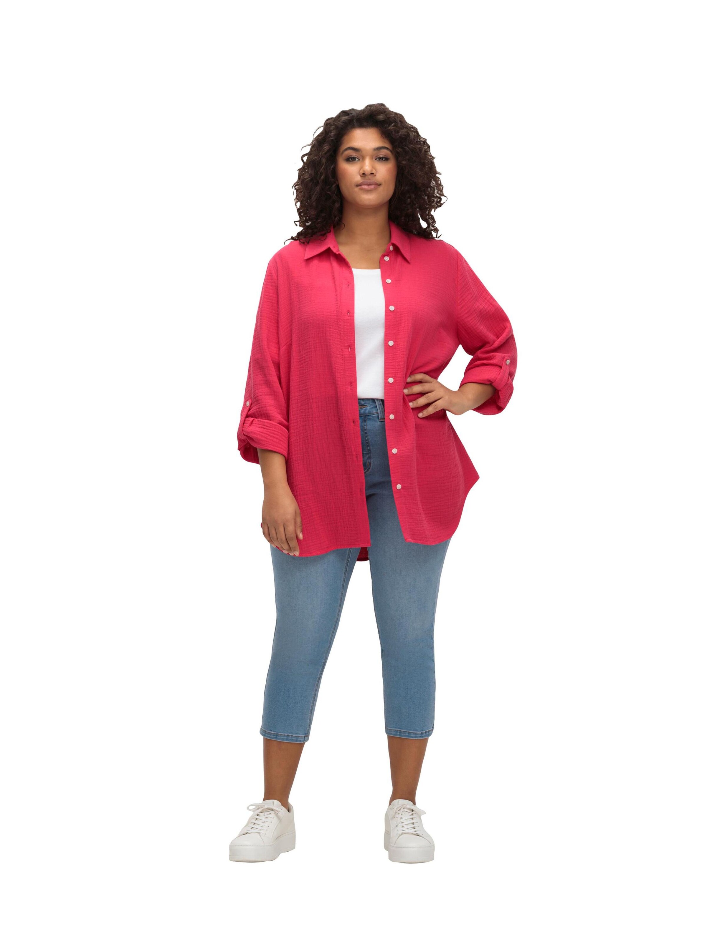 Camicia da donna di SHEEGO in rosa