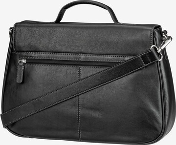 LEONHARD HEYDEN Document Bag 'Nizza' in Black