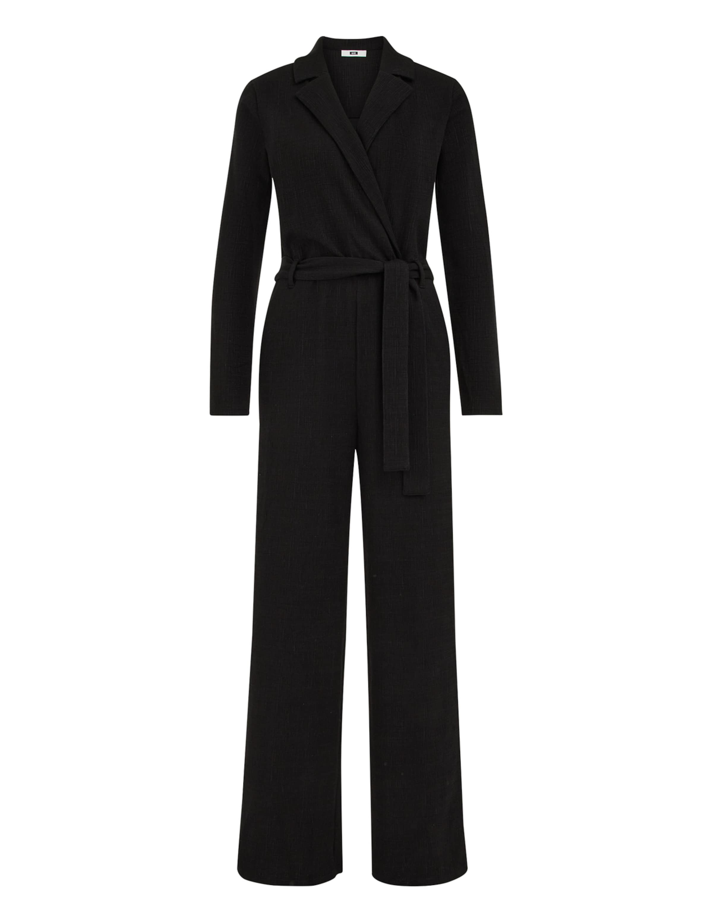 WE Fashion Ολόσωμη φόρμα σε μαύρο: μπροστά