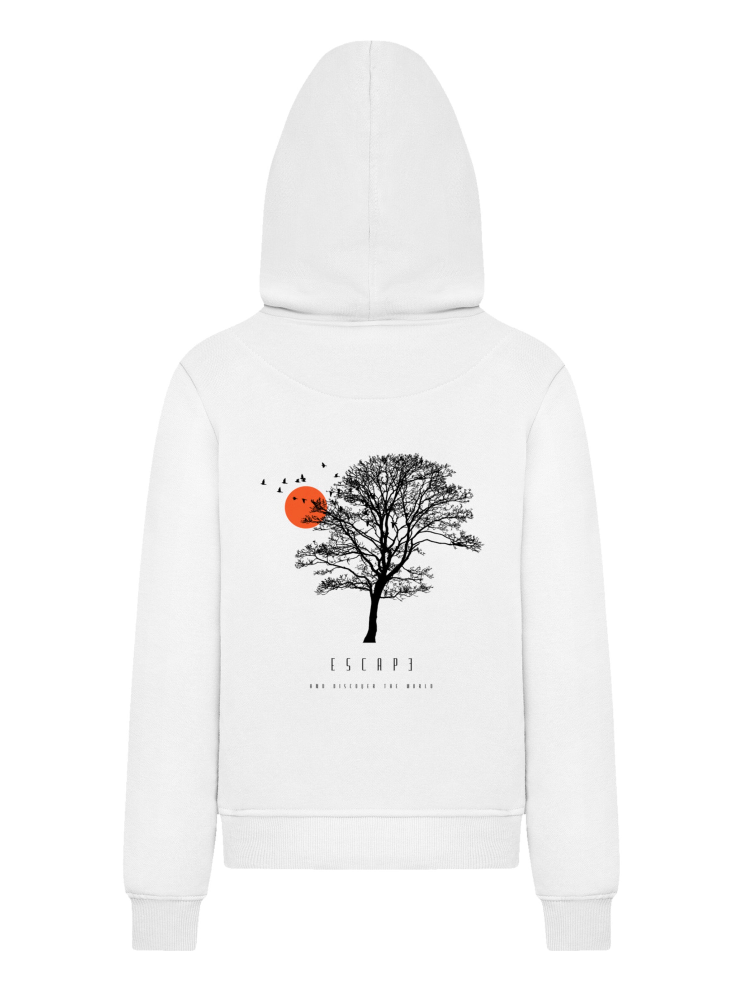 Sweat-shirt 'Escape Discover the World Tree Birds' F4NT4STIC en blanc