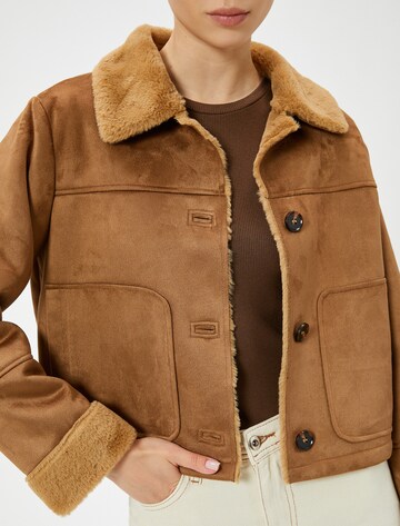 Koton Between-Season Jacket in Brown