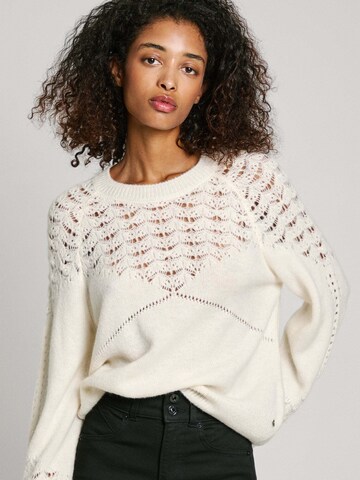 Pepe Jeans Trui 'Naina' in Wit