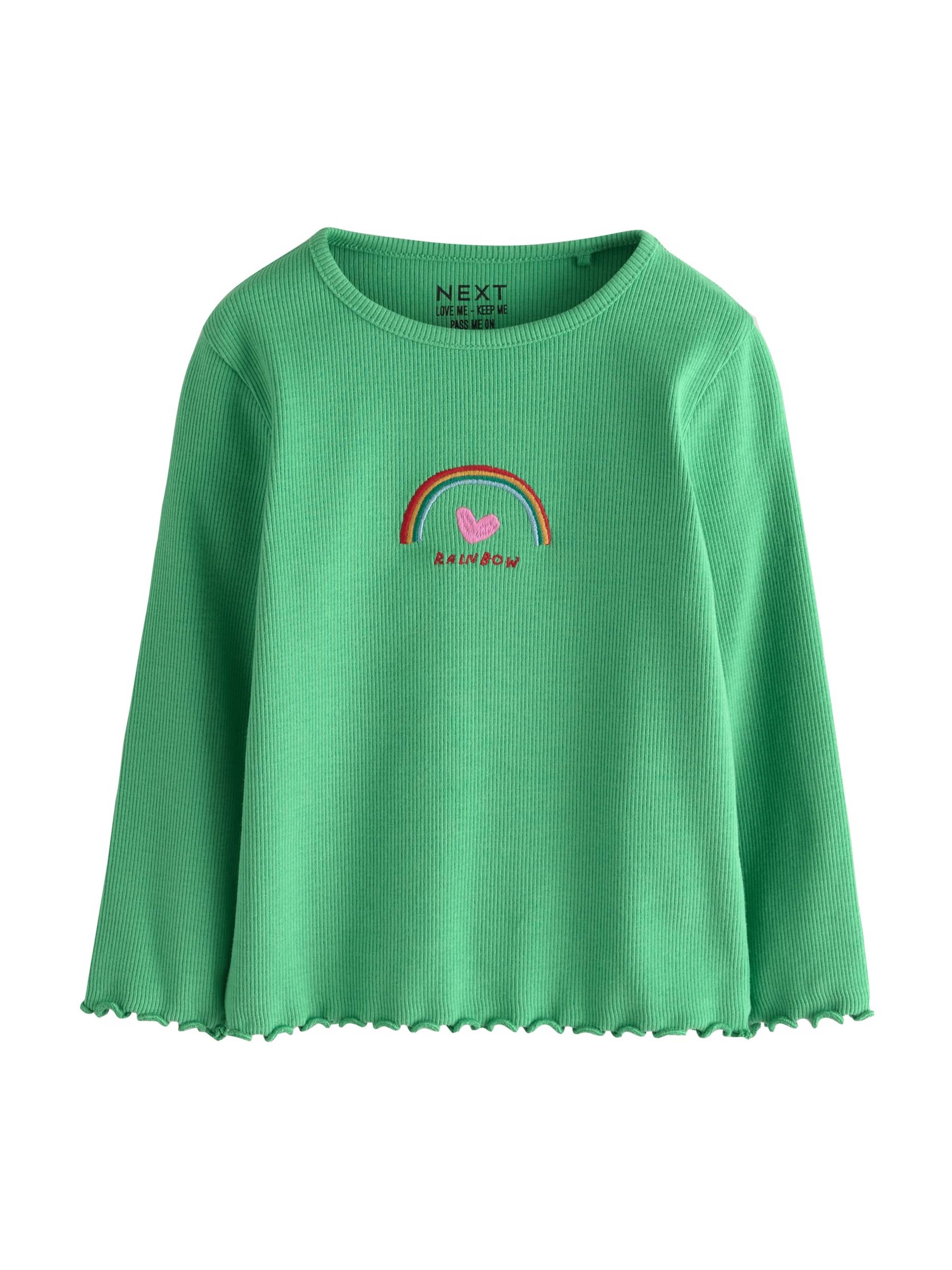 T-Shirt Next en vert : devant