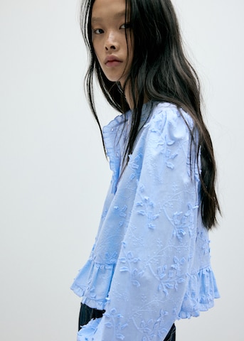 MANGO Blouse 'FRESITA' in Blauw