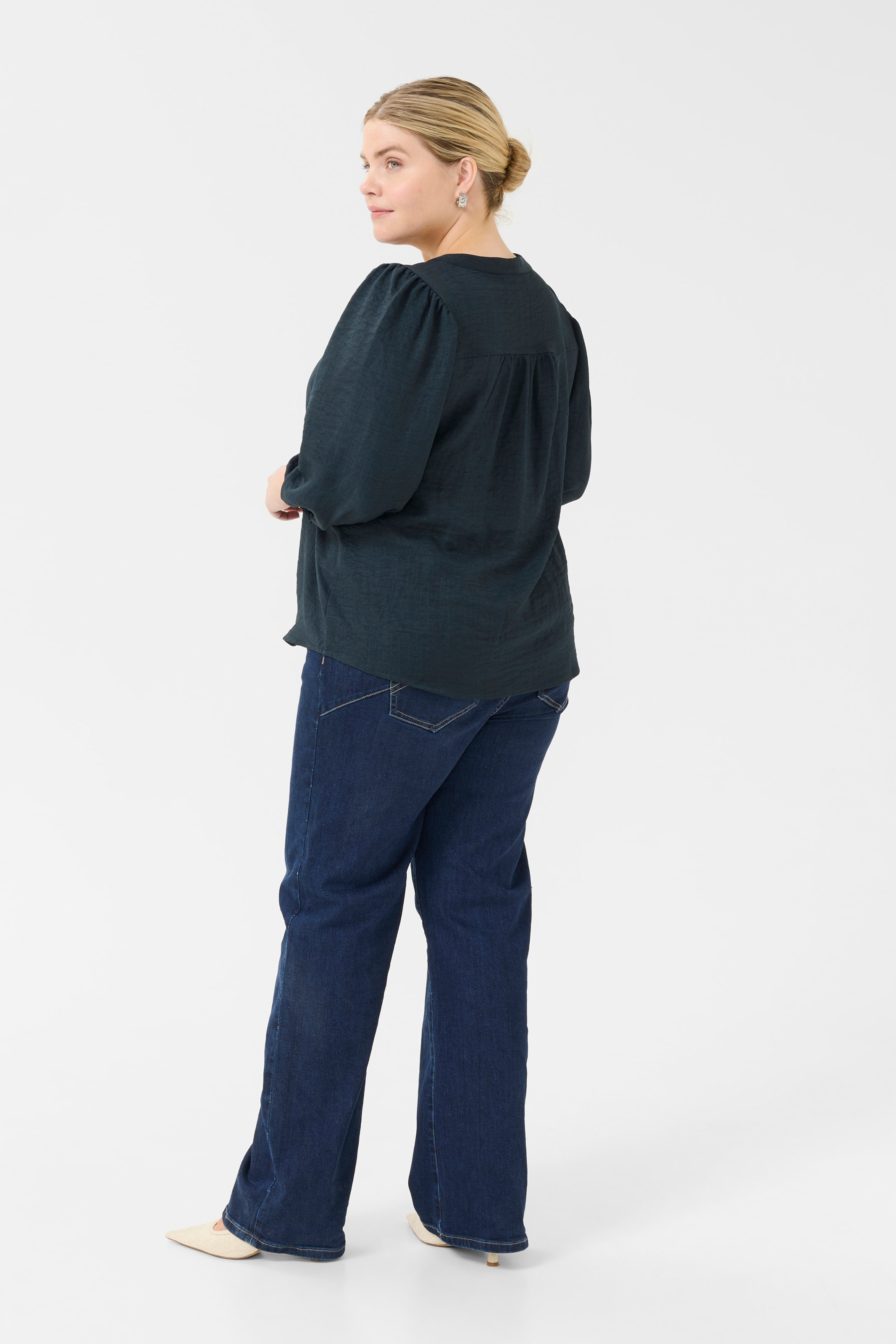 KAFFE CURVE - Blusa 'KCellinor' en verde