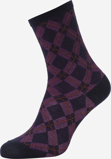 FALKE Socken in dunkelblau / lila / orange, Produktansicht