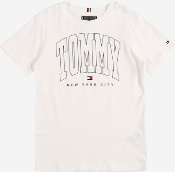 TOMMY HILFIGER T-shirt 'BOLD' i vit: framsida
