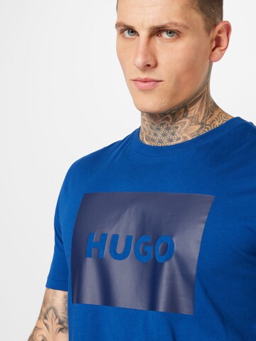 HUGO - Camisa 'Dulive222' em azul