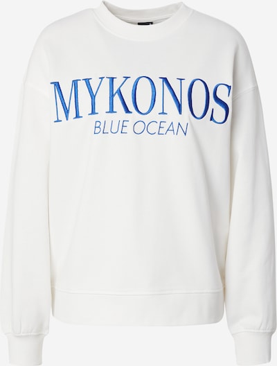 Megztinis be užsegimo iš Gina Tricot, spalva – mėlyna / balkšva, Prekių apžvalga