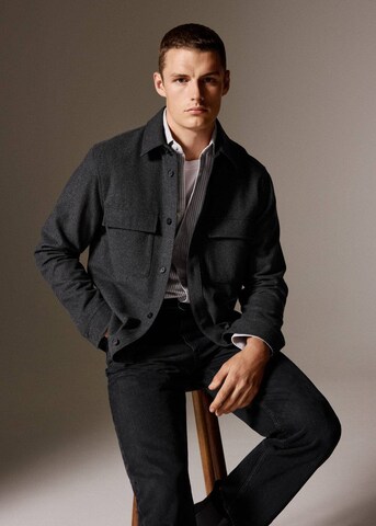 MANGO MAN Between-Season Jacket 'Margon' in Grey