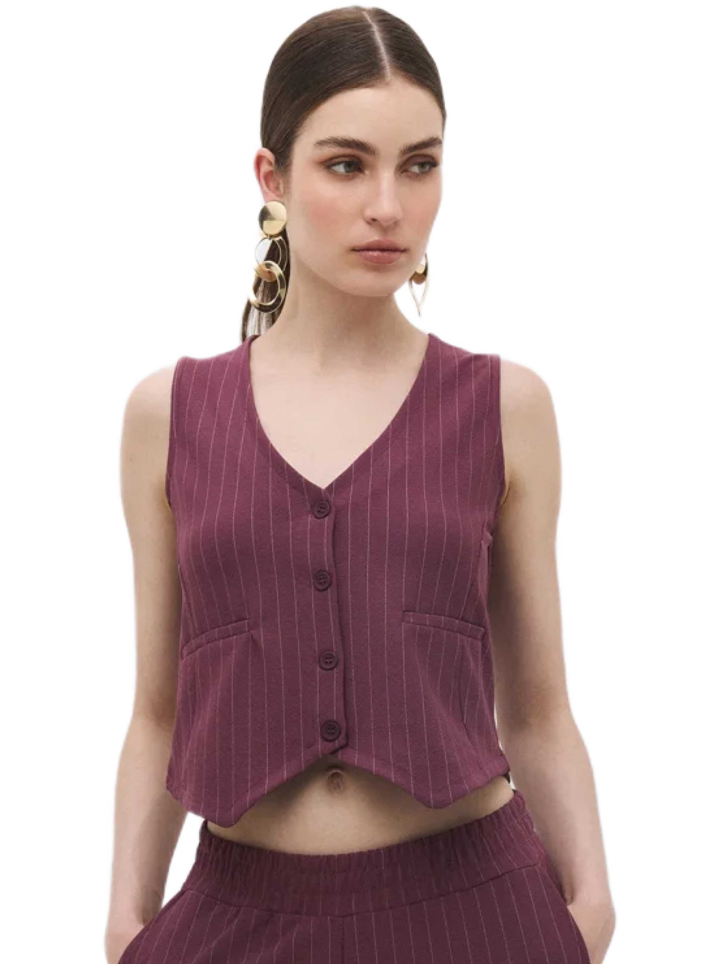 No Matter What Gilet in Rood: voorkant