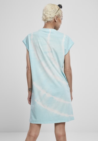 Urban Classics Šaty 'Tie Dye' – modrá