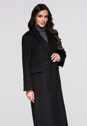 Ombre Tussenmantel in Zwart