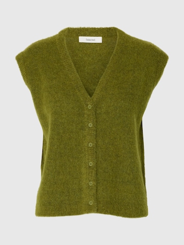 SELECTED - Chaleco de punto en verde