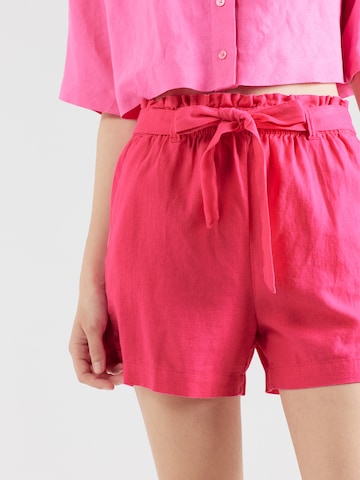 JDY Normalny krój Spodnie 'SAY' w kolorze różowy