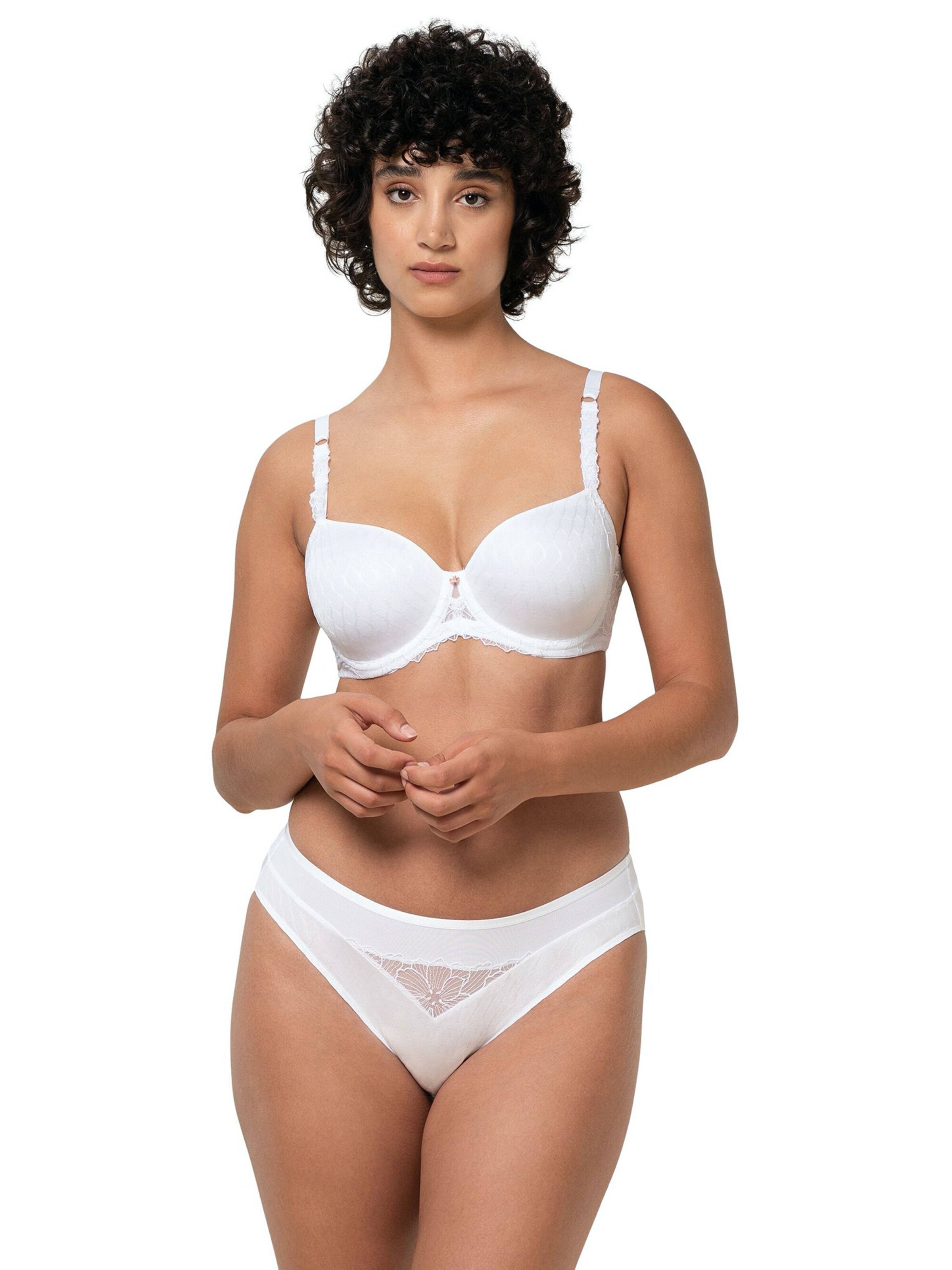 TRIUMPH Minimizer BH ' Azalea Florale ' in Wit: voorkant