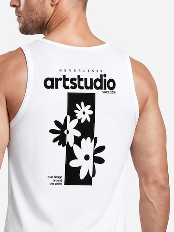 Neverless Shirt 'Artstudio Flowers'‌ in Weiß