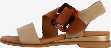 The Divine Factory Sandal in Beige: front