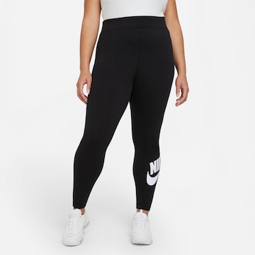 Skinny Pantaloni sportivi di Nike Sportswear in nero: frontale
