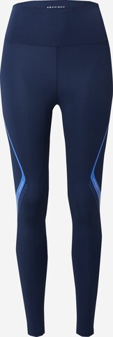 Röhnisch Skinny Sportbroek 'Speed Line' in Blauw: voorkant