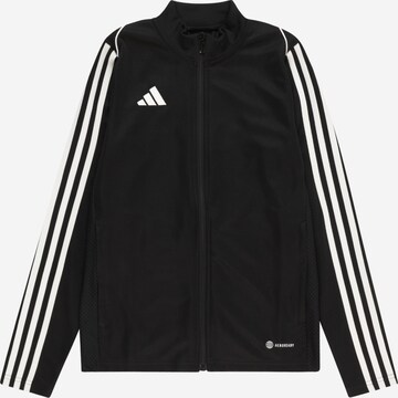 ADIDAS PERFORMANCE Athletic Jacket 'Tiro 23 League' in Black: front