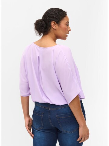 Zizzi Bluse 'Viola' in Lila