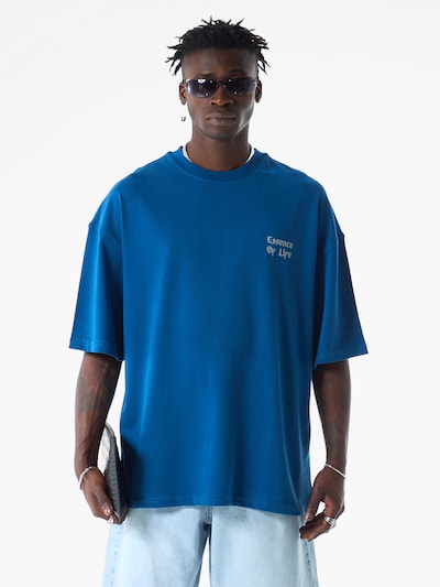 VAMOS CLO Shirt 'Mallow' in Azure / Graphite / Light grey / White, Item view