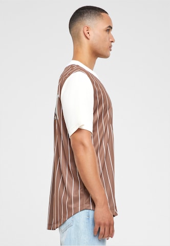 Karl Kani Regular fit Button Up Shirt in Brown