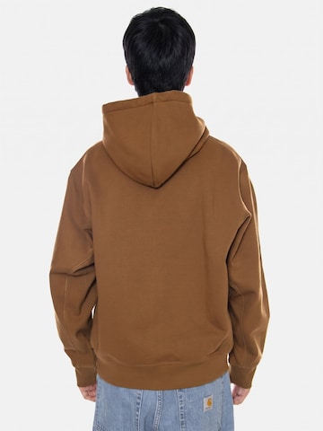 Carhartt WIP Sweatvest 'American Script' in Bruin
